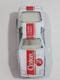 1988 Hartoy Coca Cola Coke Soda Pop Porsche 935 White Red #2 Die Cast Toy Car Vehicle with Opening Doors (Missing a Door)