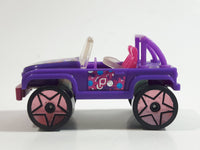 2007 Mattel Polly Pocket Jeep Purple Plastic Body Die Cast Toy Car Vehicle J1679