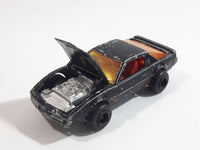 Vintage Majorette Pontiac Firebird Trans Am Black Die Cast Toy Car Vehicle w/ Opening Hood