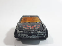 Vintage Majorette Pontiac Firebird Trans Am Black Die Cast Toy Car Vehicle w/ Opening Hood