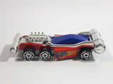 Maisto Unknown Model Red Blue Chrome Die Cast Toy Car Vehicle