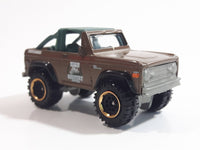 2018 Matchbox Wildfire Rescue Ford Bronco 4x4 1972 Brown Die Cast Toy Car Vehicle