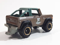 2018 Matchbox Wildfire Rescue Ford Bronco 4x4 1972 Brown Die Cast Toy Car Vehicle