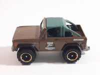 2018 Matchbox Wildfire Rescue Ford Bronco 4x4 1972 Brown Die Cast Toy Car Vehicle