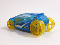 2015 Hot Wheels HW Race X-Raycers Vandetta Translucent Blue Die Cast Toy Car Vehicle