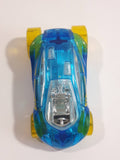 2015 Hot Wheels HW Race X-Raycers Vandetta Translucent Blue Die Cast Toy Car Vehicle