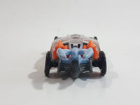 2009 Hot Wheels Pedal De Metal Light Blue & Clear Die Cast Toy Car Vehicle