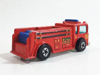 1982 Hot Wheels Fire Eater Red Fire Truck Die Cast Toy Car Vehicle - BW - Blue Lights