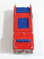 1982 Hot Wheels Fire Eater Red Fire Truck Die Cast Toy Car Vehicle - BW - Blue Lights