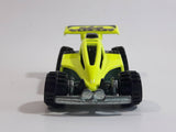 2002 Hot Wheels Shock Factor Fluorescent Yellow and Black Die Cast Toy Car Vehicle