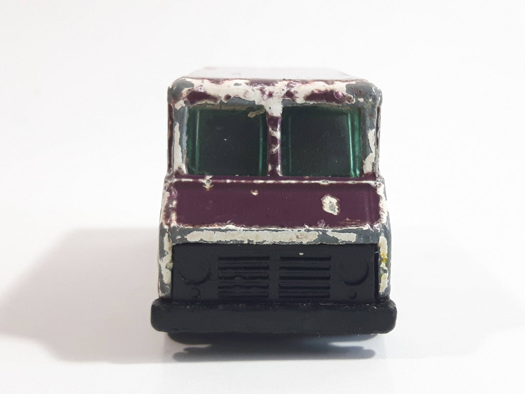 1990 Hot Wheels Color Racers II Letter Getter Maroon Mail Truck Die Ca ...