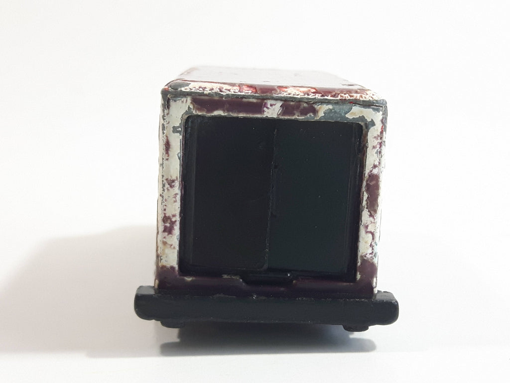 1990 Hot Wheels Color Racers II Letter Getter Maroon Mail Truck Die Ca ...