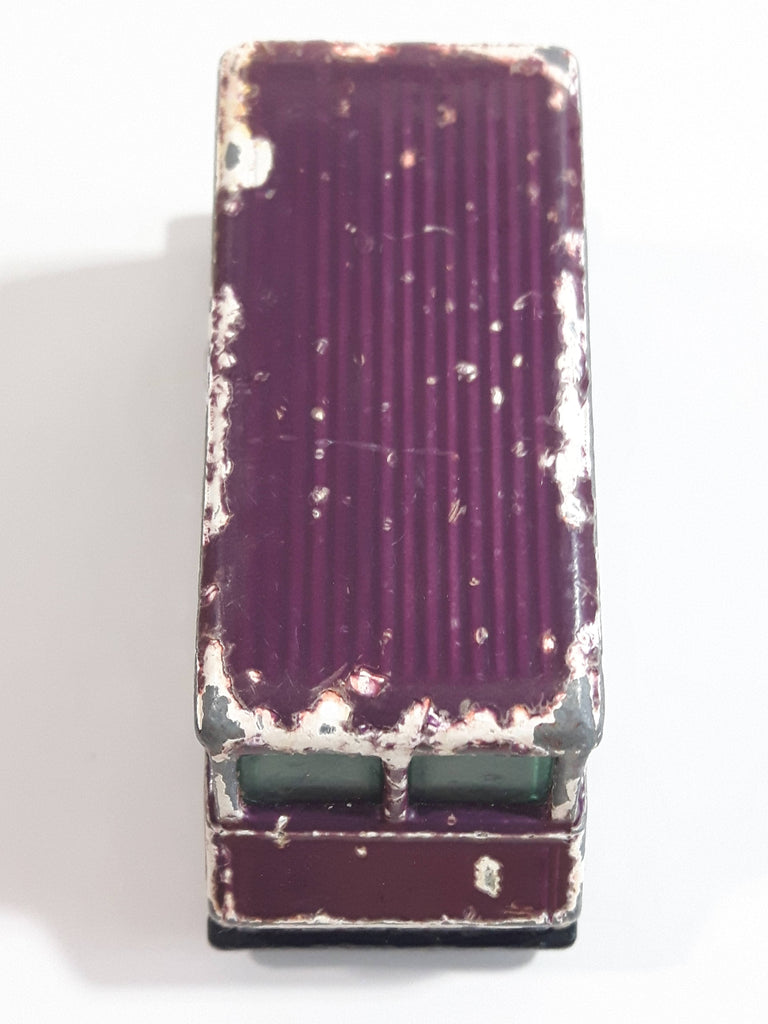 1990 Hot Wheels Color Racers II Letter Getter Maroon Mail Truck Die Ca ...