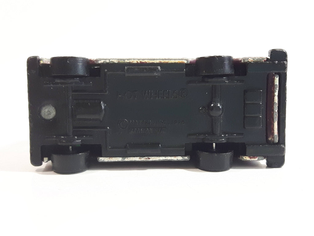 1990 Hot Wheels Color Racers II Letter Getter Maroon Mail Truck Die Ca ...