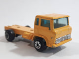 Vintage Yatming Semi Delivery Truck Yellow Die Cast Toy Car Vehicle