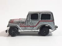 Summer Marz Karz No. s8301 Jeep CJ-7 Silver Grey with Black Roof Die Cast Toy Car Vehicle