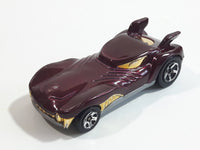 2012 Hot Wheels Howlin' Heat Metalflake Burgundy Die Cast Toy Car Vehicle