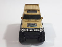 2007 Hot Wheels Hummer H2 Metalflake Gold Die Cast Toy Car Vehicle