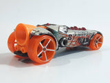 2011 Hot Wheels Thrill Racers - Volcano Rocket Fire Chrome Die Cast Toy Car Vehicle