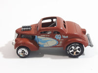 2009 Hot Wheels Racing Pass'n Gasser Flat Brown Die Cast Toy Race Car Vehicle