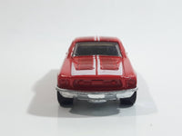 2010 Hot Wheels Night Burnerz 1967 Ford Mustang Red Die Cast Toy Muscle Car Vehicle