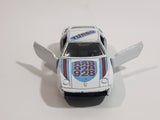 Vintage 1980s Porsche 928 Turbo White Die Cast Toy Race Car Vehicle w/ Opening Doors Made in Hong Kong