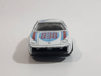 Vintage 1980s Porsche 928 Turbo White Die Cast Toy Race Car Vehicle w/ Opening Doors Made in Hong Kong