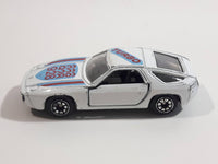 Vintage 1980s Porsche 928 Turbo White Die Cast Toy Race Car Vehicle w/ Opening Doors Made in Hong Kong