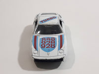 Vintage 1980s Porsche 928 Turbo White Die Cast Toy Race Car Vehicle w/ Opening Doors Made in Hong Kong