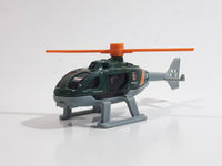 2018 Matchbox Wildfire Rescue Rescue Helicopter Dark Green Die Cast Toy Aircraft Vehicle