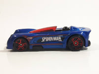 2015 Hot Wheels Ultimate Spider-Man vs The Sinister 6 Monoposto Blue Die Cast Toy Car Vehicle