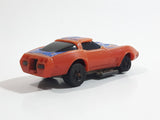 Vintage 1980 Kidco Key Cars Corvette Stars and Stripes Rebel Orange Plastic Body Die Cast Toy Car Vehicle