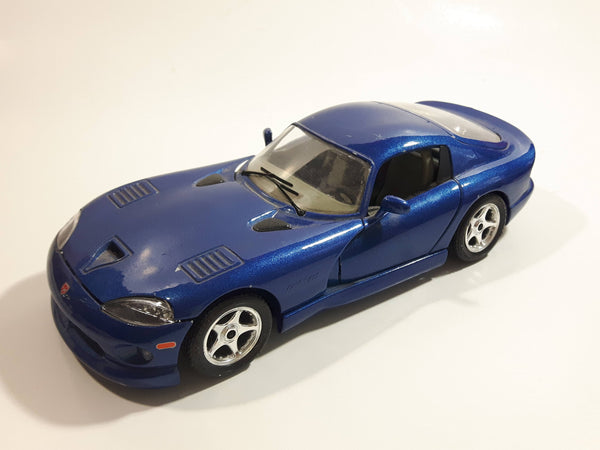 Burago Dodge Viper GTS Coupe Blue 1/24 Scale Die Cast Toy Car Vehicle with Opening Doors