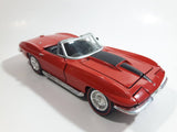 Classic Motor Works 1967 Corvette L71 Roadster Convertible Red 1/24 Scale Die Cast Toy Car Vehicle with Opening Doors and Hood