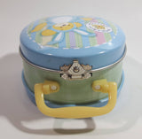 Build-A-Bear Easter Bunny Themed Small Lunch Box Style Tin Metal Container with Handle