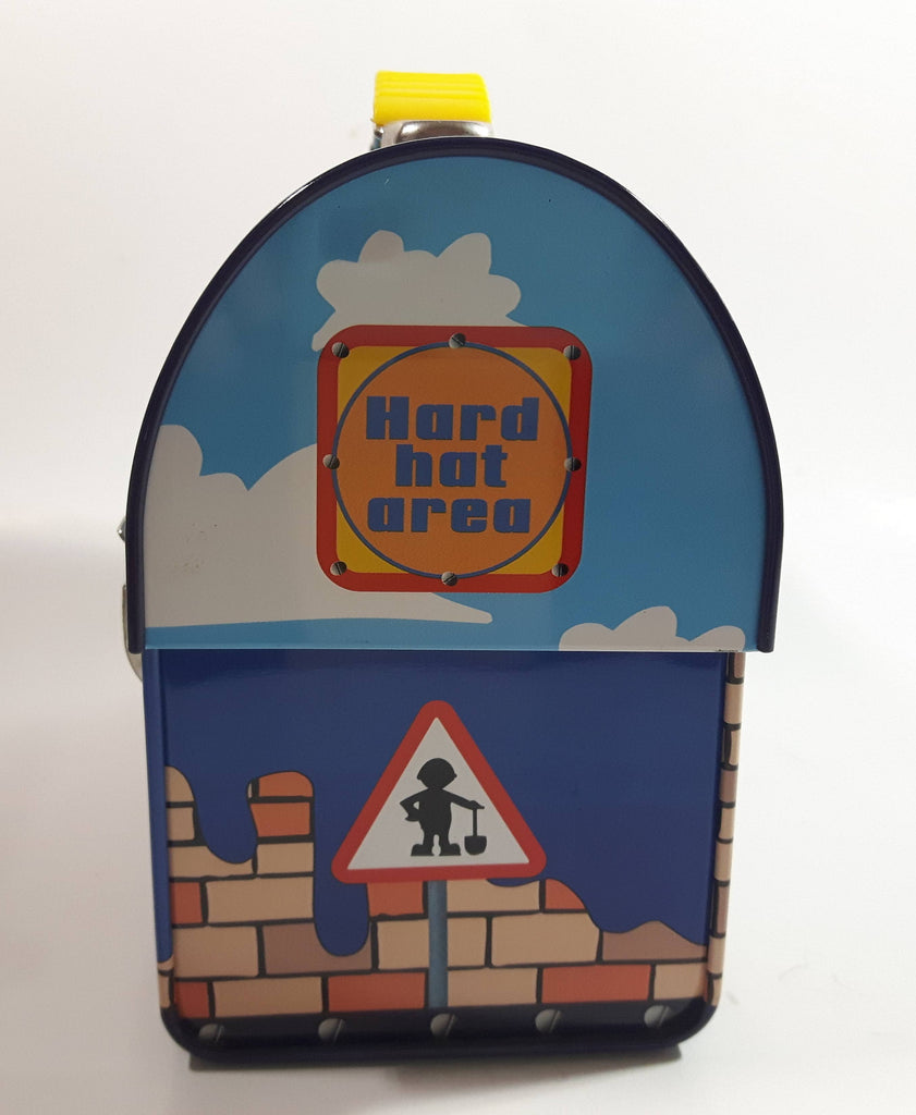 2001 Bob The Builder Tin Metal Curved Top Lunch Box Treasure Valley
