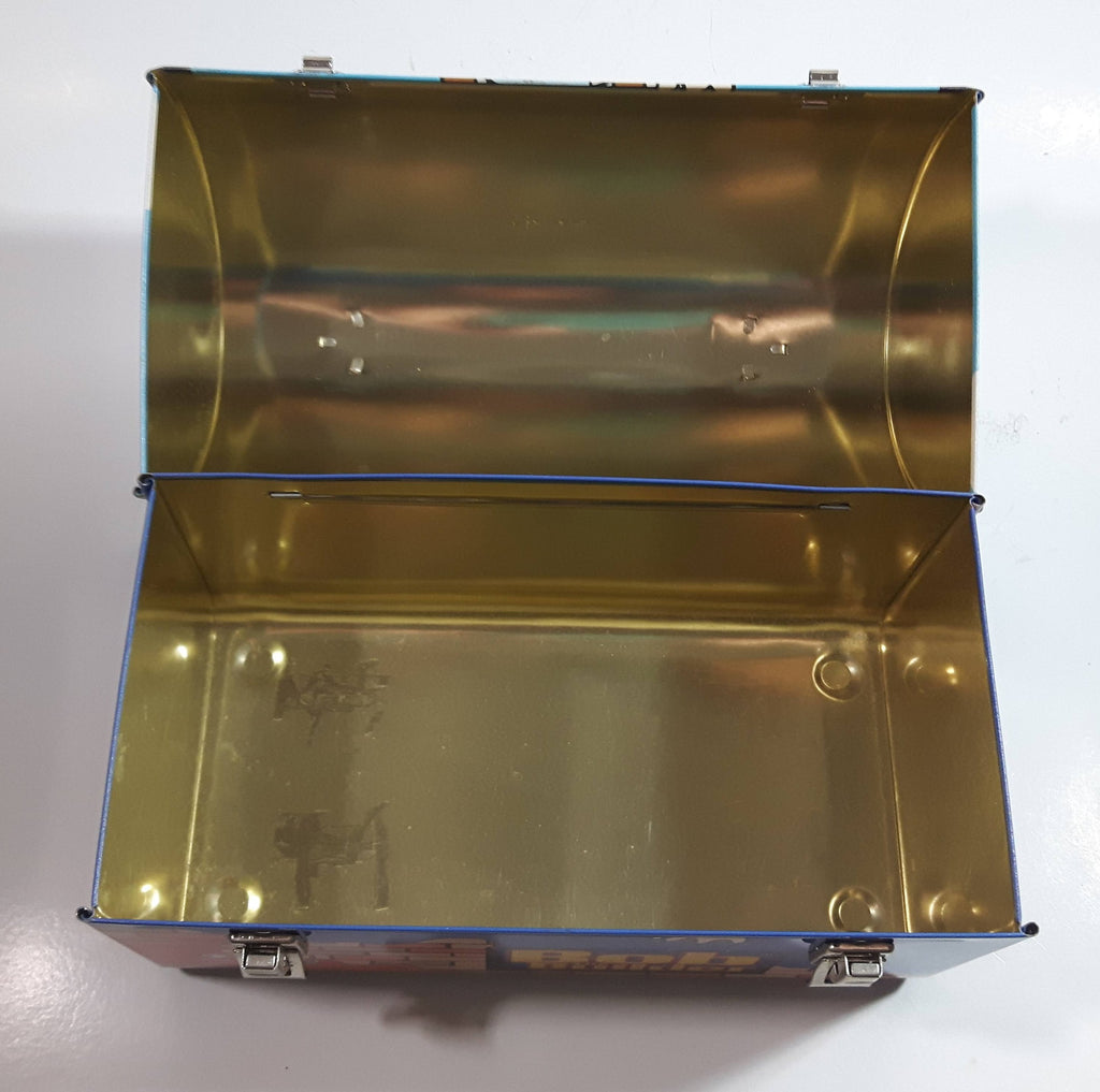 2001 Bob The Builder Tin Metal Curved Top Lunch Box Treasure Valley