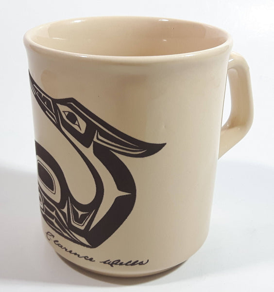 Vintage Clarence A. Wells Loon Bird Pottery Coffee Mug