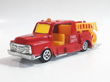 Unknown Brand Fire Dept Ladder Truck Red Die Cast Toy Car Vehicle