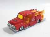 Unknown Brand Fire Dept Ladder Truck Red Die Cast Toy Car Vehicle