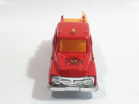 Unknown Brand Fire Dept Ladder Truck Red Die Cast Toy Car Vehicle