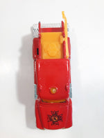 Unknown Brand Fire Dept Ladder Truck Red Die Cast Toy Car Vehicle