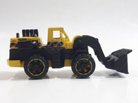 2014 Hot Wheels HW City City Works CAT Wheel Loader Yellow and Black Die Cast Toy Construction Vehicle
