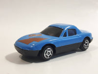 Unknown Brand #98 "600 Miles" Blue Die Cast Toy Car Vehicle