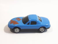Unknown Brand #98 "600 Miles" Blue Die Cast Toy Car Vehicle