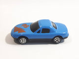 Unknown Brand #98 "600 Miles" Blue Die Cast Toy Car Vehicle