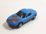 Unknown Brand #98 "600 Miles" Blue Die Cast Toy Car Vehicle