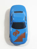 Unknown Brand #98 "600 Miles" Blue Die Cast Toy Car Vehicle