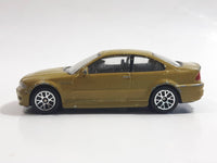 RealToy BMW M3 Gold Yellow Brown 1/59 Scale Die Cast Toy Car Vehicle