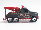 2003 Matchbox Wrecker Truck Gunmetal Gray Green with Red Die Cast Toy Car Vehicle